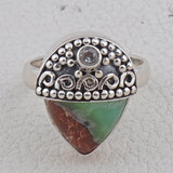 Chrysoprase Gemstone 925 Sterling Silver Jewelry Sets