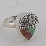 Chrysoprase Gemstone 925 Sterling Silver Jewelry Sets