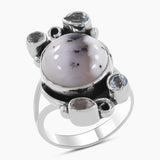 Dendritic Opal Silver Pendant Sets