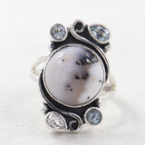 Dendritic Opal Silver Pendant Sets