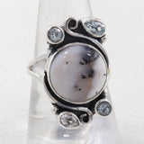 Dendritic Opal Silver Pendant Sets