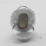 Blue Labradorite Silver Designer Rings