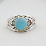 Larimar Silver Ring