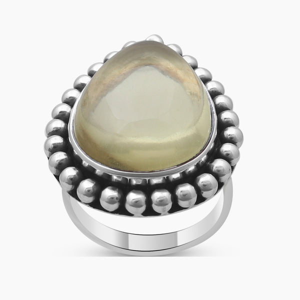 Lemon Topaz Silver Rings