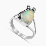 925 Sterling Silver Ethiopian Opal Rings