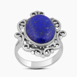Natural Lapis lazuli Jewelry Set 925 Sterling Silver
