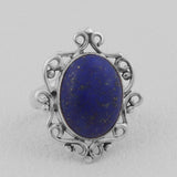 Natural Lapis lazuli Jewelry Set 925 Sterling Silver