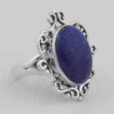 Natural Lapis lazuli Jewelry Set 925 Sterling Silver