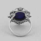 Natural Lapis lazuli Jewelry Set 925 Sterling Silver