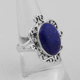 Natural Lapis lazuli Jewelry Set 925 Sterling Silver
