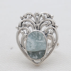925 Sterling Silver Aquamarine Rings