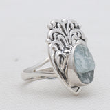 925 Sterling Silver Aquamarine Rings