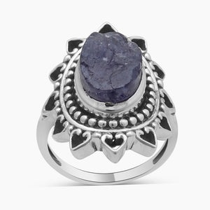 Iolite Silver Designer Women Rings