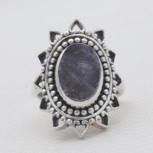 Iolite Silver Designer Women Rings