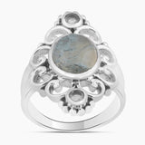 925 Sterling Silver Green Moss Agate Jewelry Sets