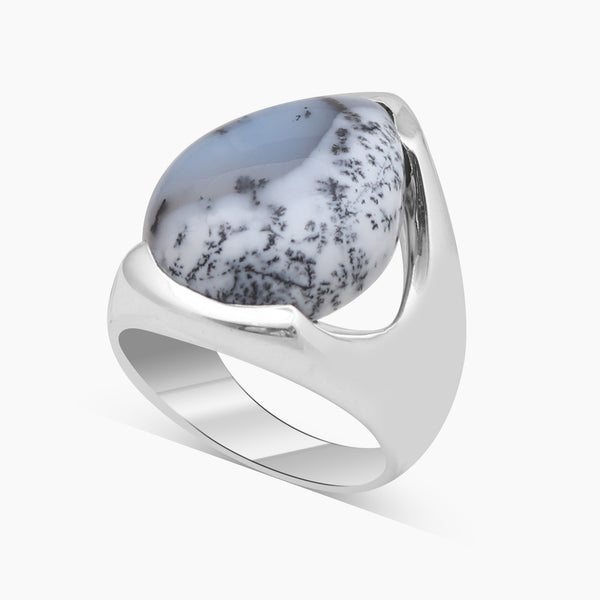 925 Sterling Silver Titanium Druzy Rings