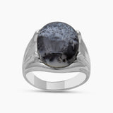 925 Sterling Silver Larimar Rings