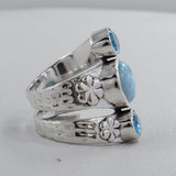 Larimar Silver Ring