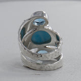 Larimar Silver Ring