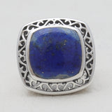 Dendritic Opal Silver Rings