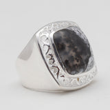 Dendritic Opal Silver Rings