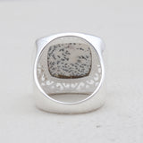 Dendritic Opal Silver Rings
