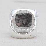 Dendritic Opal Silver Rings