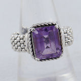 Amethyst Silver Ring