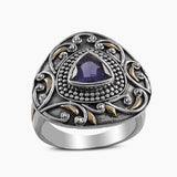 Garnet Gemstone Sterling Silver Rings