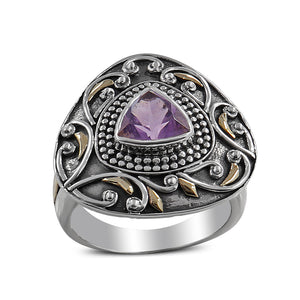 Garnet Gemstone Sterling Silver Rings