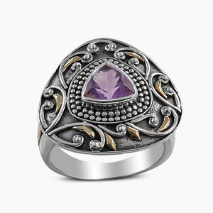Garnet Gemstone Sterling Silver Rings