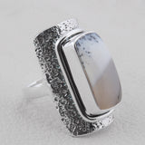 Dendritic Opal Silver Jewelry Sets