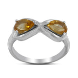 Peridot Gemstone Designer Silver Ring