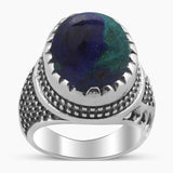 Larimar Gemstone 925 Sterling Silver Rings