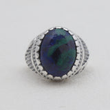 Larimar Gemstone 925 Sterling Silver Rings