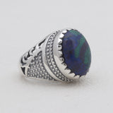 Larimar Gemstone 925 Sterling Silver Rings