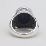 Larimar Gemstone 925 Sterling Silver Rings