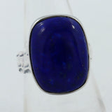 Natural Lapis Lazuli Gemstone Sterling Silver Ring