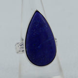 Natural Lapis Lazuli Gemstone Sterling Silver Ring