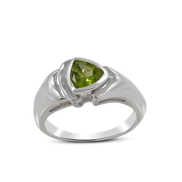Peridot gemstone 925 Sterling Silver Rings