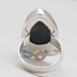 925 Sterling Silver Chalcedony Druzy Rings
