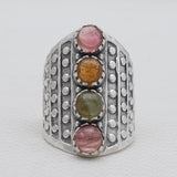 925 Sterling Silver Tourmaline Rings