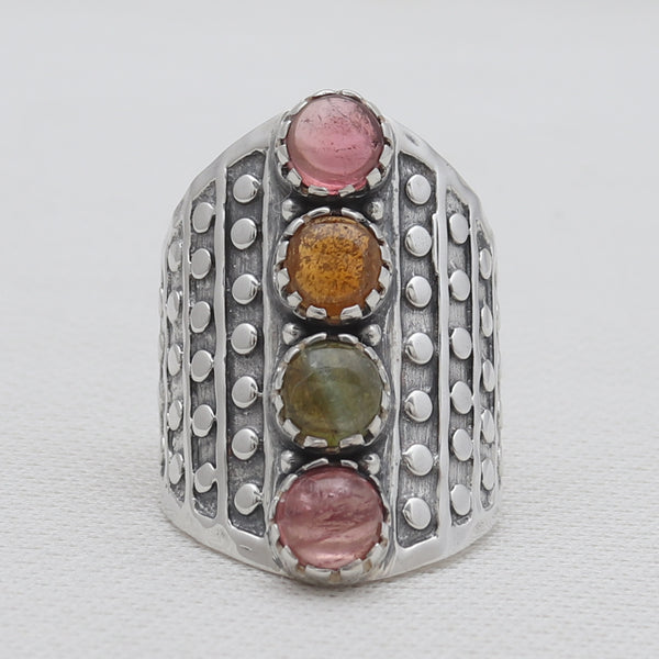 925 Sterling Silver Tourmaline Rings