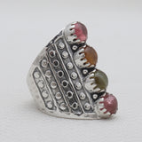 925 Sterling Silver Tourmaline Rings