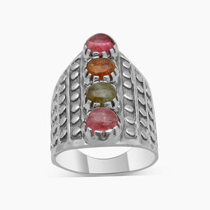 925 Sterling Silver Tourmaline Rings