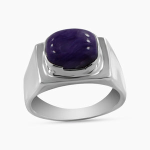 Charoite Silver Rings