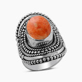 Sponge Coral Silver Rings