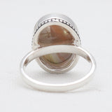 Abalone Shell Silver Rings