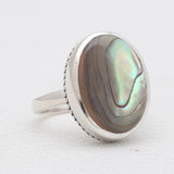 Abalone Shell Silver Rings