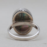 925 Sterling Silver Abalone Shell Rings